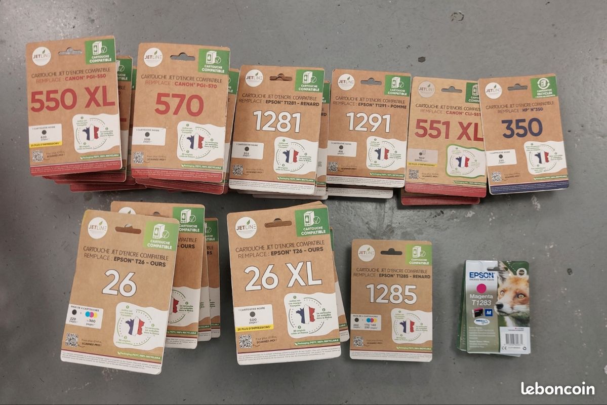 Lot 30 cartouches Epson Canon HP (image 4)