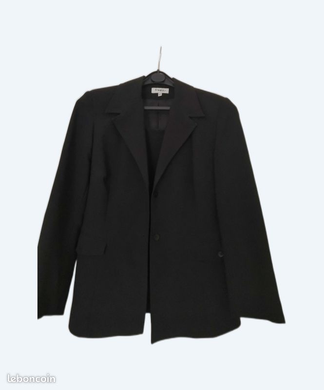 Tailleur jupe noir FROGGY Taille 40 (image 1)
