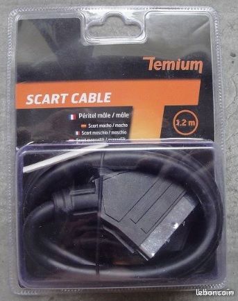 BTECH X21R - Cable peritel plat blindé OFC 24K 5m