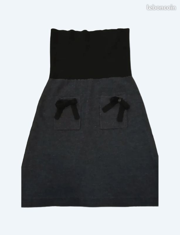 Jupe Mi-longue En Laine Et Cachemire Sonia Rykiel Noire - Taille 38, Très Bon état
