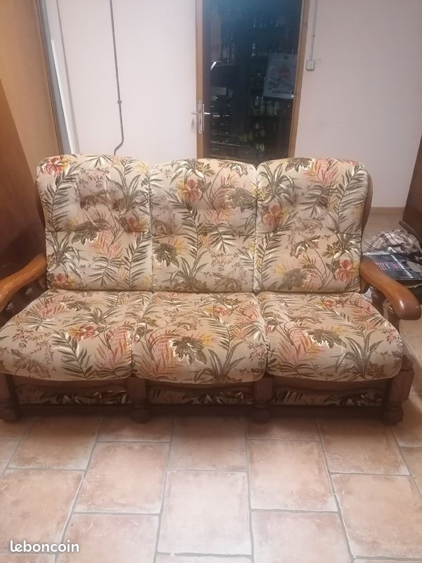 Canapé lit + fauteuil (image 1)