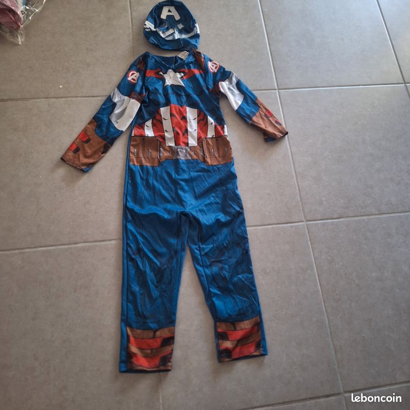 Déguisement marvel capitaine america 5/6 ans (image 1)