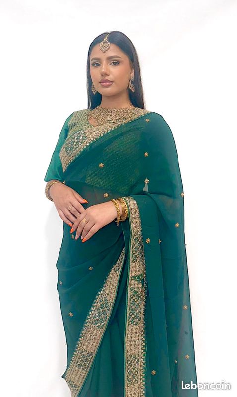 Saree Tenue Indienne Bollywood Femme Sari De Mariage Sari Indien
