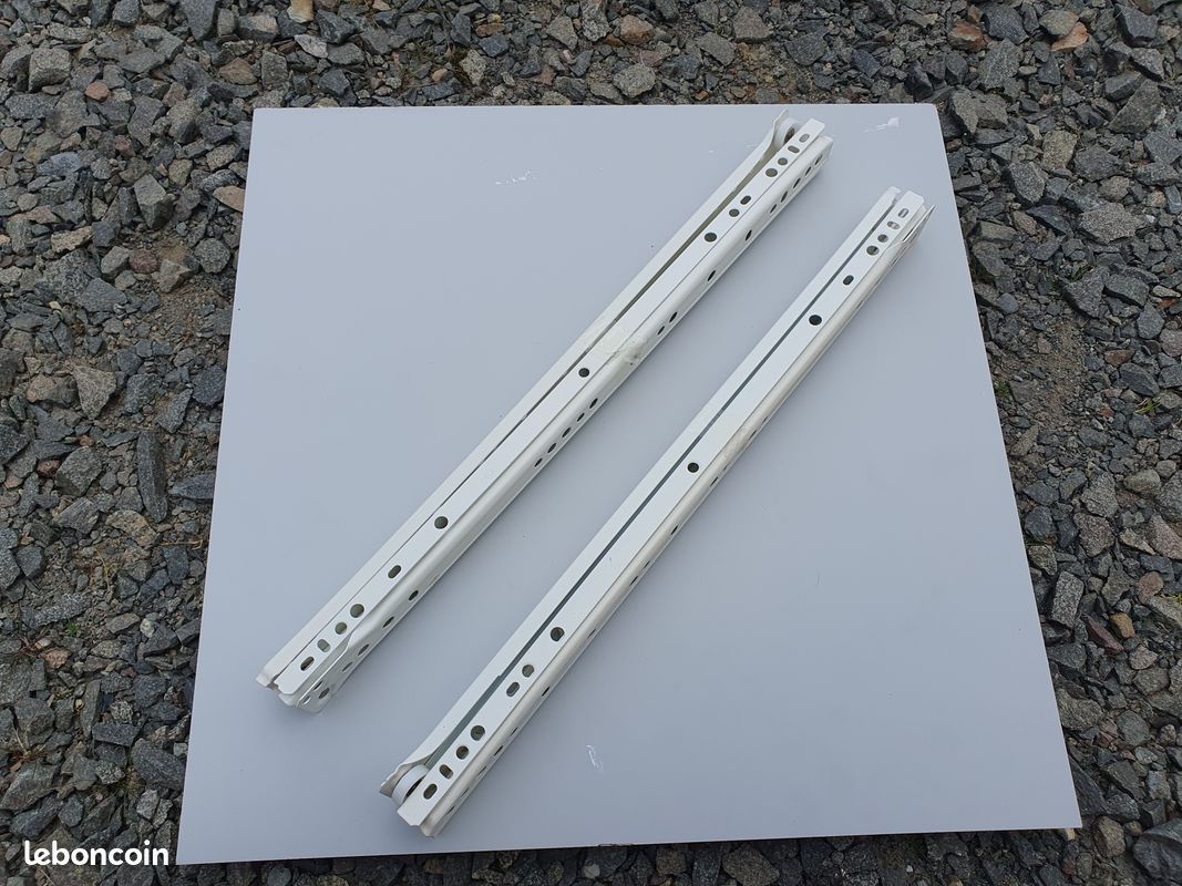 Lot de 2 paires de glissières à galets (image 1)