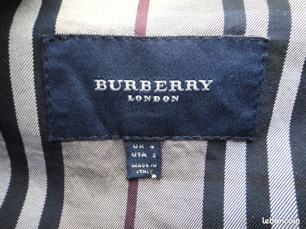 Trench court Burberry taille 32 (image 2)