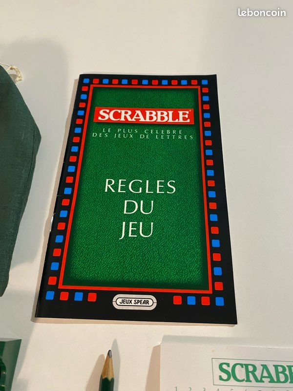Lettres Scrabble Mattel Luxe - Lot Complet 102 Pièces - Très Bon état