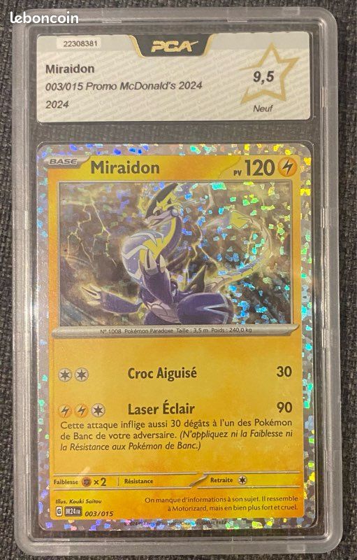 miraidon pokemon card 003/015 Pokmon TCG Miraidon 003/015 New 2025 McDonalds Happy Meal Dragon Discovery NM