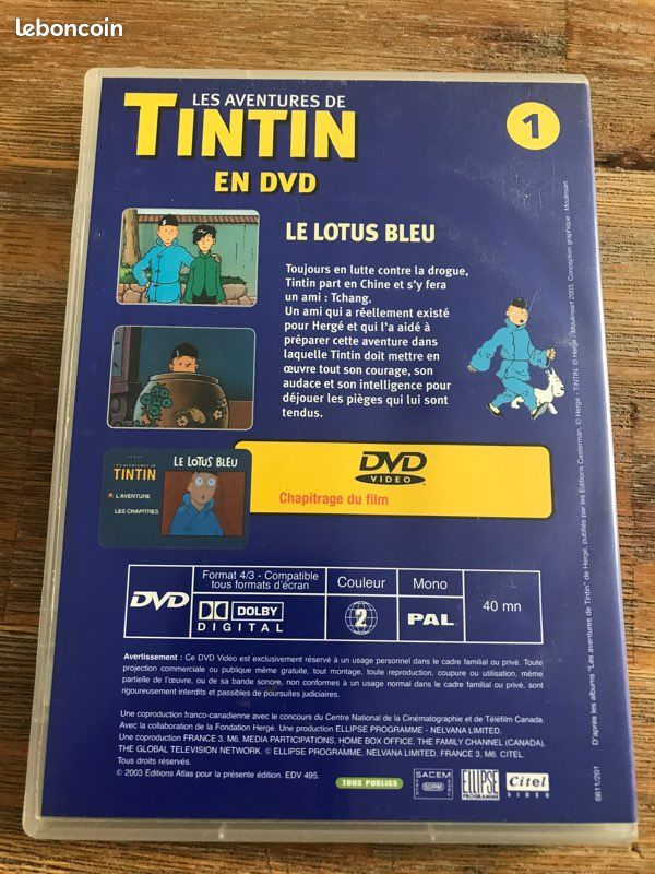 Tintin en dvd le lotus bleu collection (image 2)
