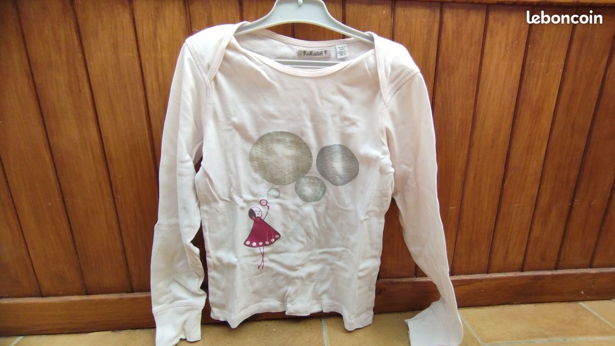 Lots 3 tee-shirt manche longue vêtement fille (image 8)