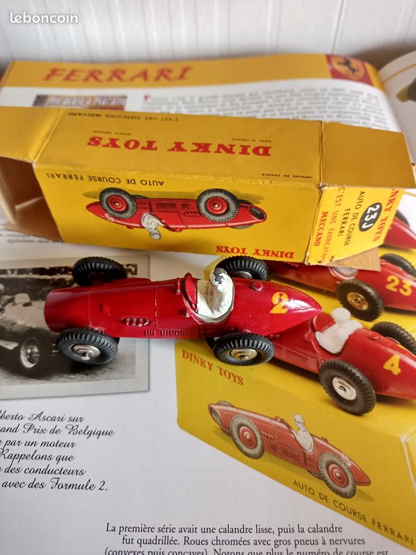 Dinky Toys 511 Ferrari Auto De Course Jantes Concaves Et Numero a 2