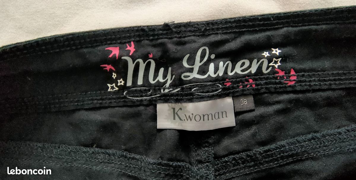 1 pantacourt noir femme K. Woman KIABI (image 5)