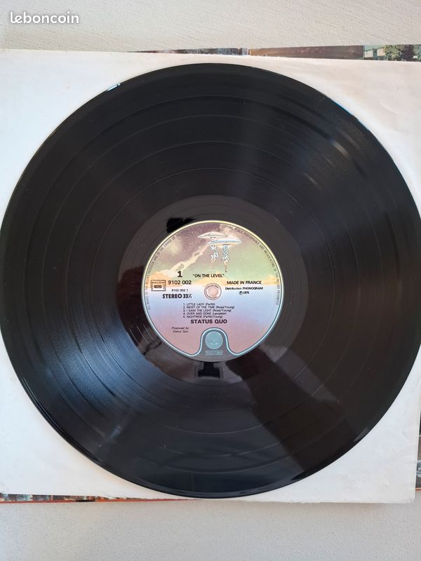 Vinyle LP : Status Quo – On The Level (image 3)