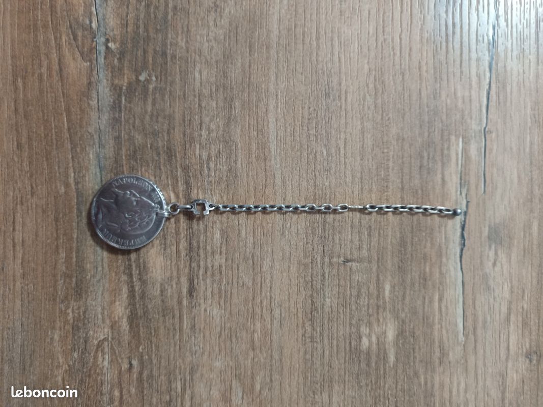 Rare Boîte Secrète / Porte-Pilules Eloi Pernet - Pièce Argent 5F Napoléon III 1868 (image 1)