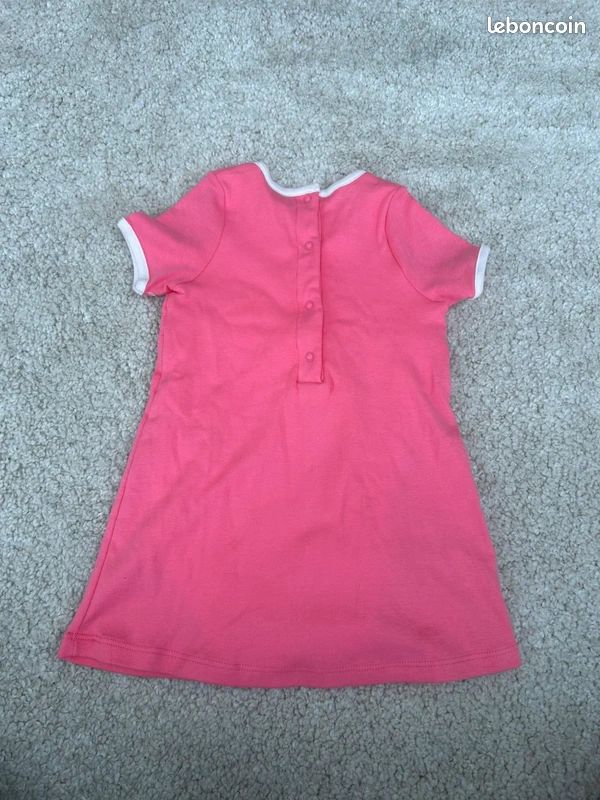 Petit Bateau Robe Bébé Fille Manches Courtes – Coton Doux Rayé Avec Tulle, Qualité Iconique Française Depuis 1893