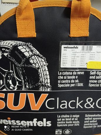 Chaîne neige Weissenfels SUV Clack & Go RTS 110 