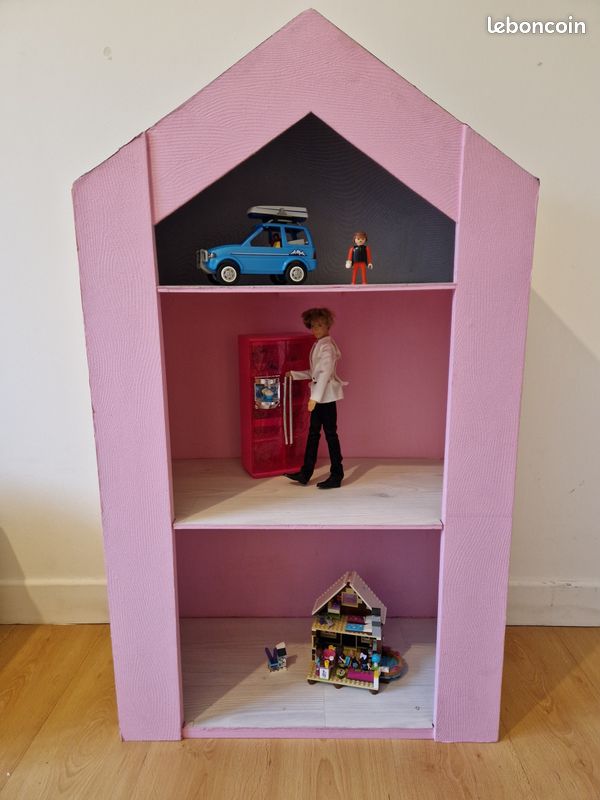 Maison- étagère barbies/Playmobil/lego/figurines (image 1)