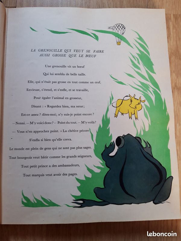 Livre Ancien les Fables de la Fontaine (image 4)