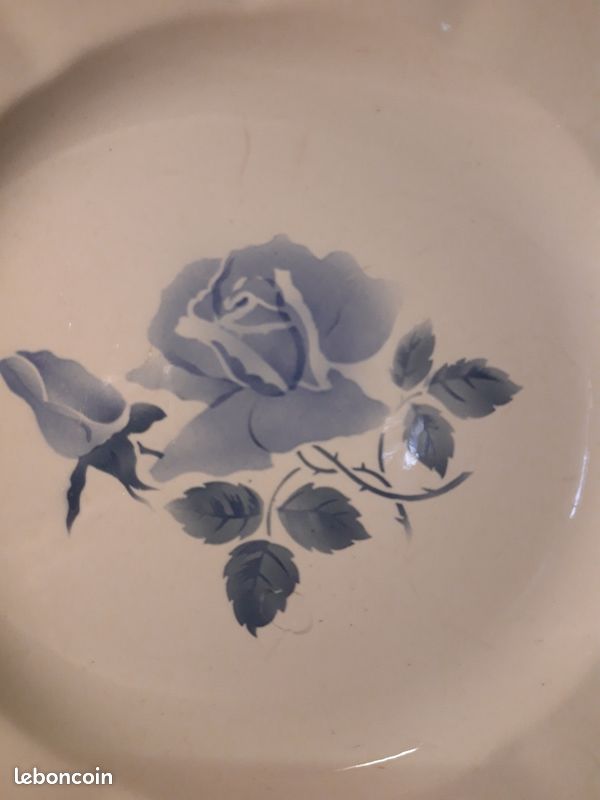Plat rond - Digoin Sarreguemines (image 2)