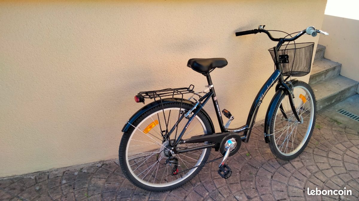 Vélo De Ville Femme Gitane – Cadre Blanc, Bon État