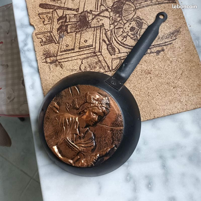 Poêle déco en cuivre 18 cm (image 1)