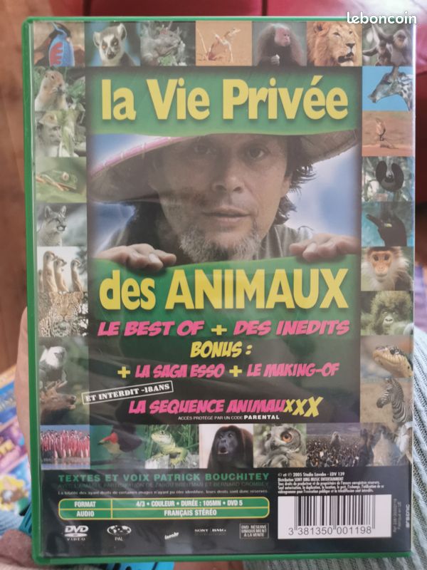 Dvd la vie privée des animaux Patrick Bouchitey (voix) (image 2)
