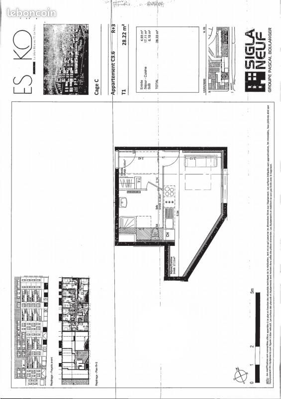 Appartement a louer valenciennes - 1 pièce(s) - 28 m2 - Surfyn