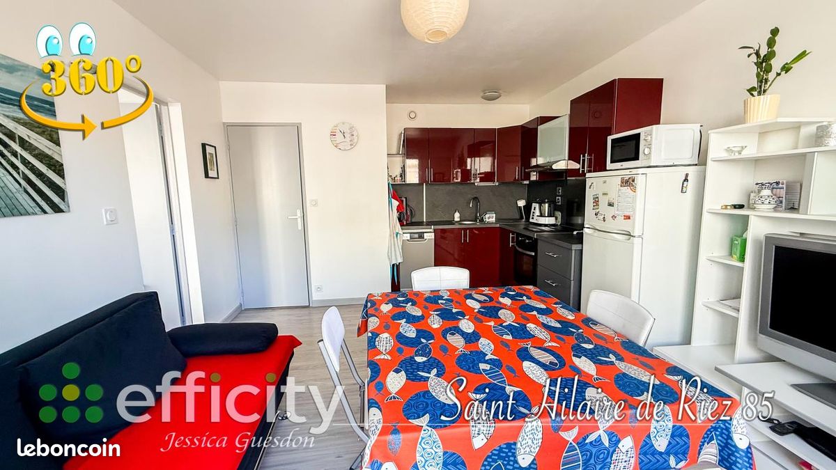 Appartement 2 pièces 39 m² · à Saint-Hilaire-de-Riez · 39 m² · 132 500 €