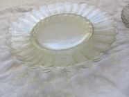 Grand Plat Rond Art Déco en Verre Soufflé à la Bouche de Daum Nancy, France, 1930s en vente sur