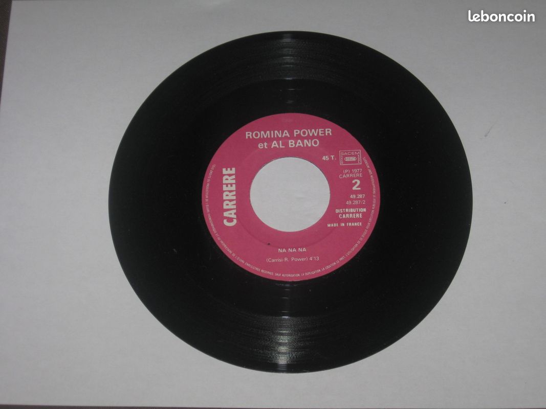 Romina Power Et Al Bano – Enlacés Sur Le Sable 45T (image 4)