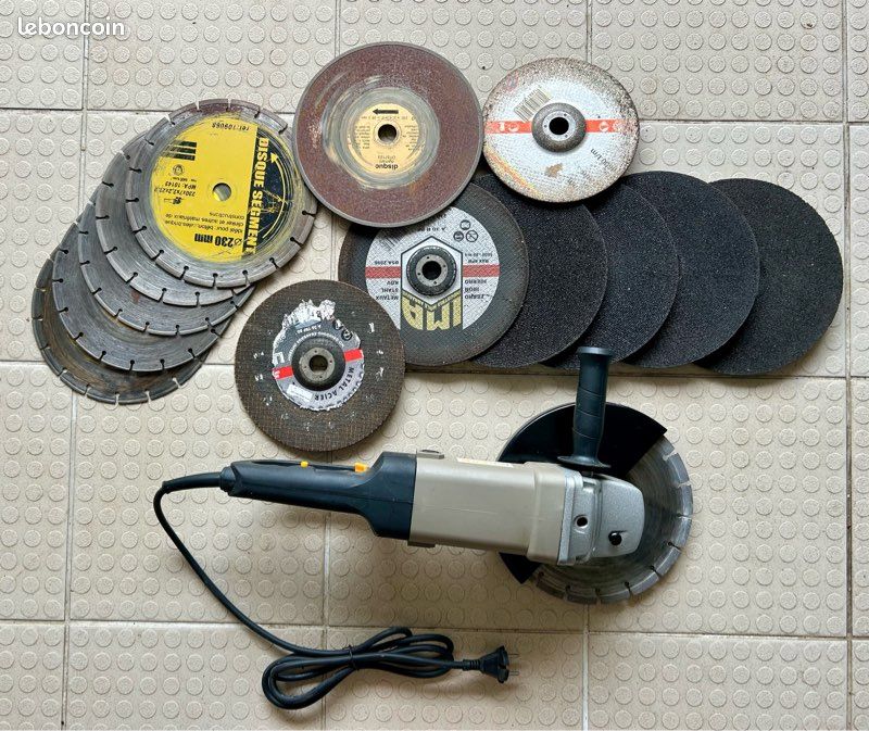 Disqueuse - meuleuse 230 mm Far Tools + disques (image 1)