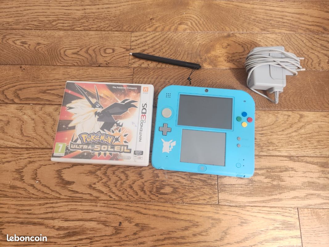 Nintendo 2ds édition Pikachu + jeux pokémon ultra soleil (image 1)