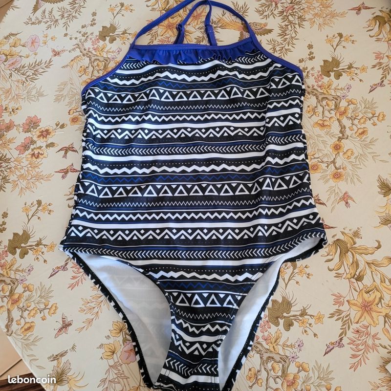 Maillot De Bain Nabaiji Fille Taille 14 Ans - Occasion Très Bon état, Multicolore, Ensemble