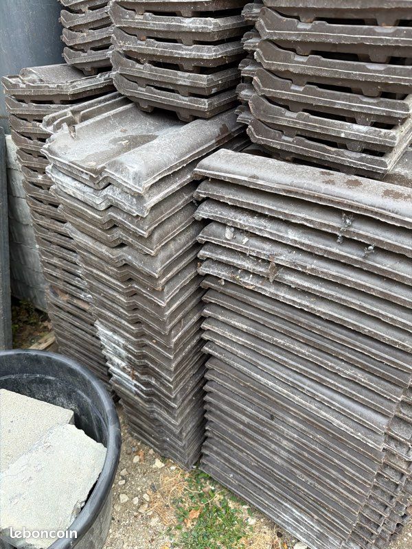 Lot de 170 Tuiles en Terre Cuite Bisch / Seltz - Bon état (image 3)
