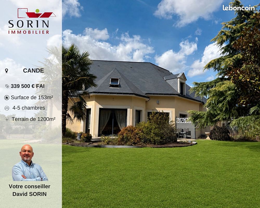 Maison 5 pièces 153 m² · à Candé · 153 m² · 339 500 €