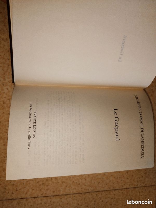 Livre le guépard de Giuseppe Tomassi di lampedusa (image 2)