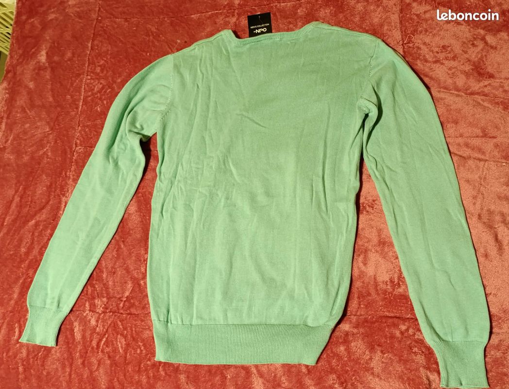 Pull femme vert bleu turquoise (image 2)