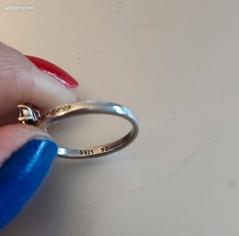 Bague avec pierres précieuses bleues suisses / argent sterling / 6 carats simulant une topaze bleue suisse ovale Art déco floral édouardien en filigrane [sur commande] Design # 70 - France