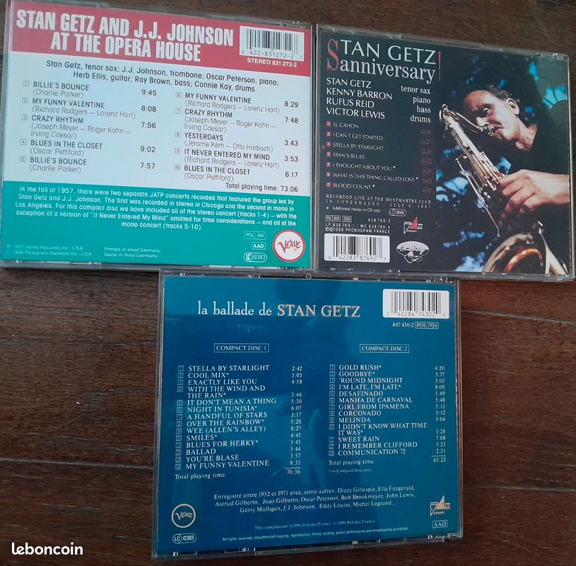 Lot de cd de Stan Getz jazz (image 3)