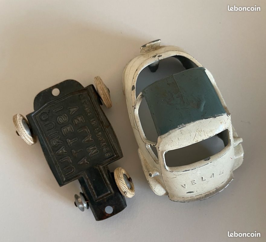 Miniature 1/43 QUIRALU Isetta Velam - Blanc Et Gris, Boîte Copie (entièrement Repeinte)