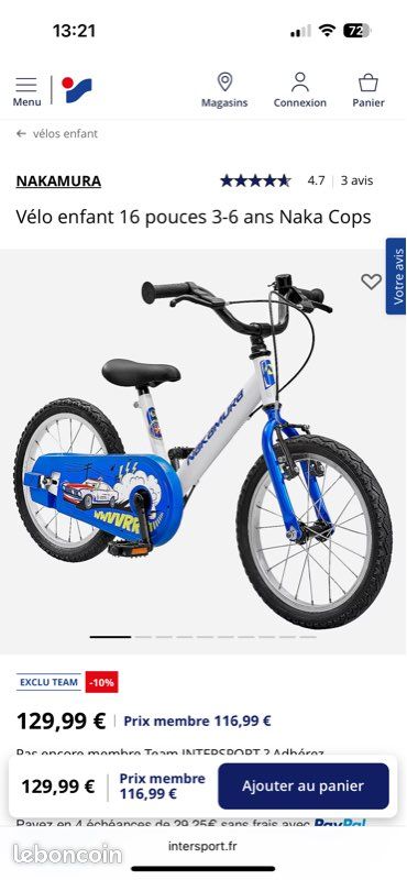 Summit Evo Kid Intersport Velo Fille 16 Pouces Velo Evolutif Velo