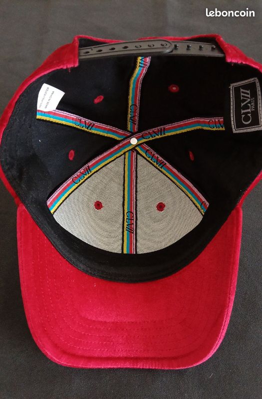 Casquette velours rouge - CLVII - Rue des mauvais garçons (image 7)