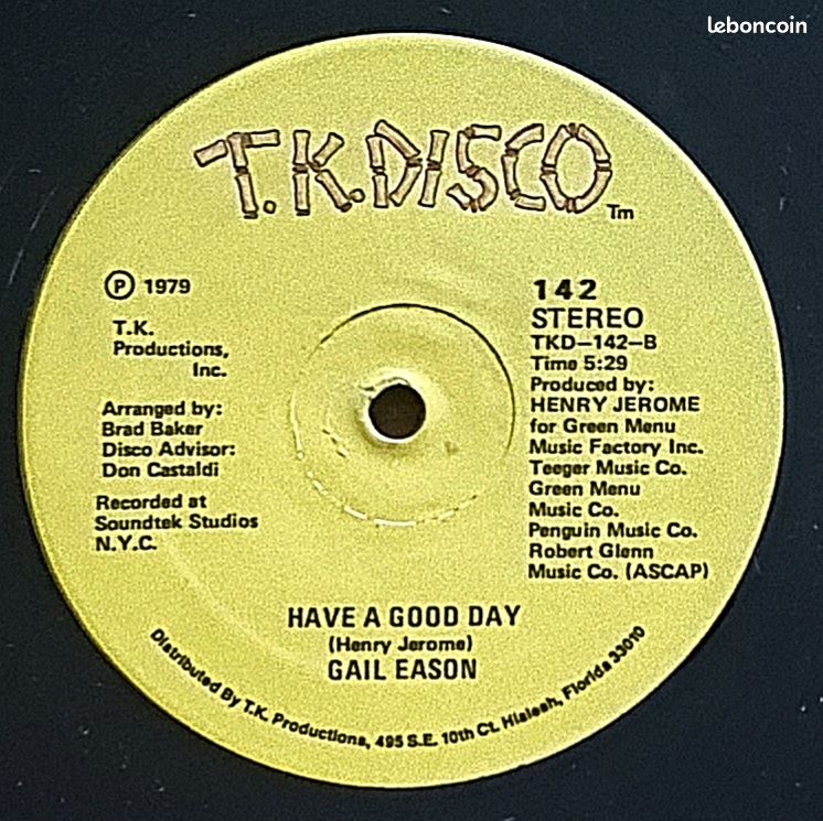 Gail Eason : Have A Good Day (Maxi33t vinyle 12") (image 3)
