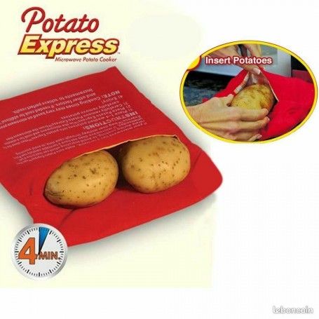 Poche de Cuisson Four à Micro-Ondes Pomme de Terre Patate 4min Sac