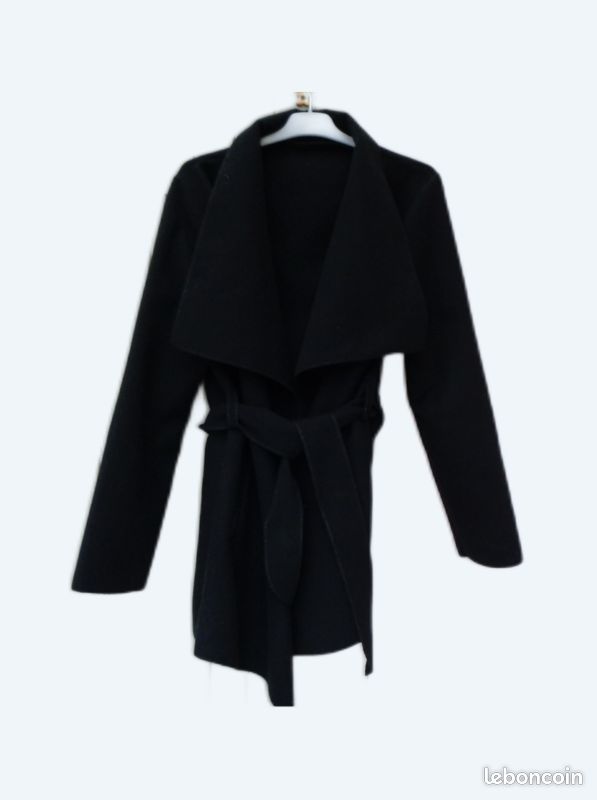 Manteau noir demi-saison,T.38 (image 1)