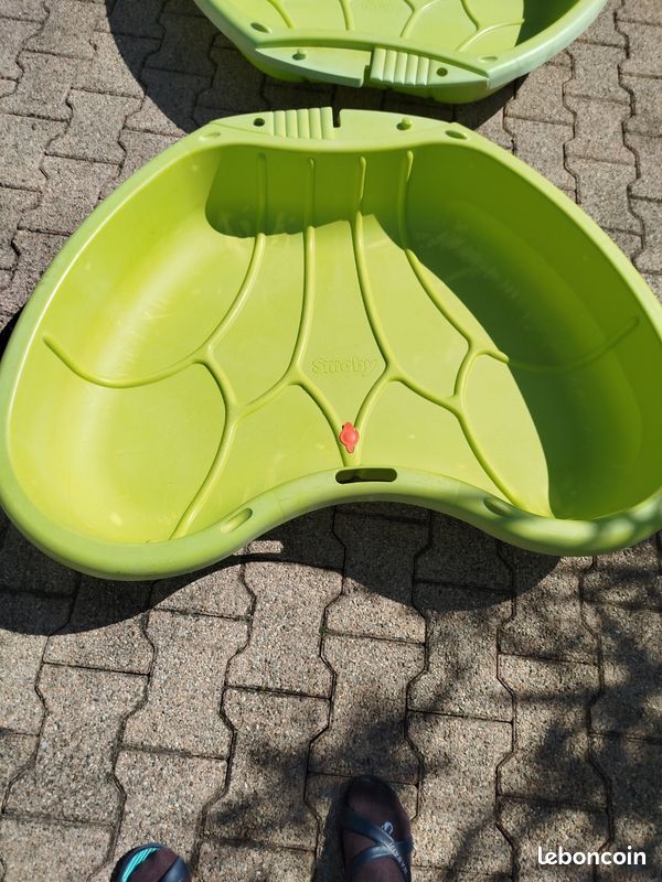 Smoby Life Bac à Sable Papillon 2 Bacs - Eau Et Sable - Jouet Extérieur Matière Recyclée Dès 2 Ans Fabrication Française