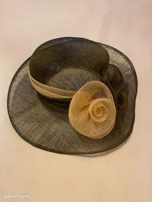 Magnifique Chapeau de Cérémonie / Mariage – État Neuf (image 10)