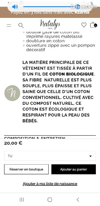 Petit lot natalys 3 et 6 mois natalys (image 3)