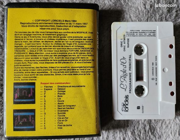 Jeu Vidéo CITADELLE - Oric Atmos - Loriciels - Bon état - Jeu D’action-aventure