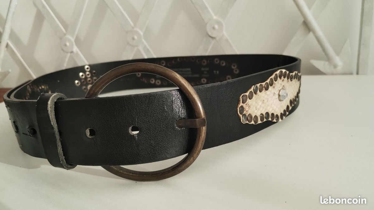 40 mm - Boucle de ceinture en argent satiné pour homme, légère et fine, fabriquée en Italie. - France