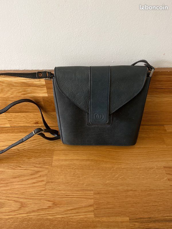 Sac à main cuir Lorenzo vintage qualité luxe - tbe (image 1)